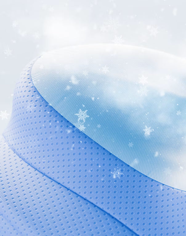 Close-up of the cooling pillow cover